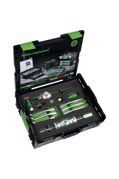 Kukko bearing puller set, metal, Gray/Black