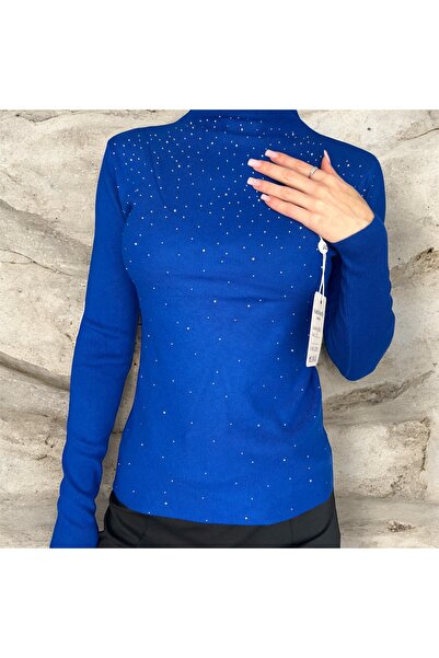 DENRA Maleta moale tricot cu strasuri