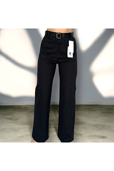 DENRA Elegant flared pants with glitter