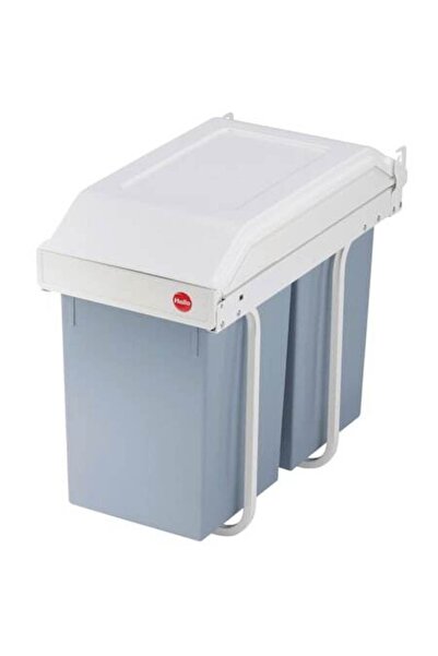 Hailo Multi-Box Duo Cabinet Trash Bin, L, Cream, 2 x 14 L