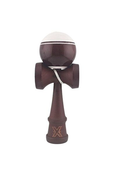 OEM Wooden dexterity toy Kendama X, Super Sticky, 18 cm, White, Brown