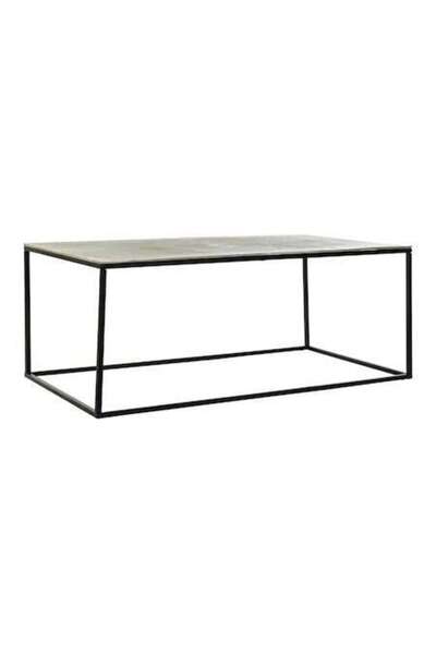 DKD Home Decor Coffee Table, Metal/Aluminium, 111.7x61x43 cm, Black/Grey