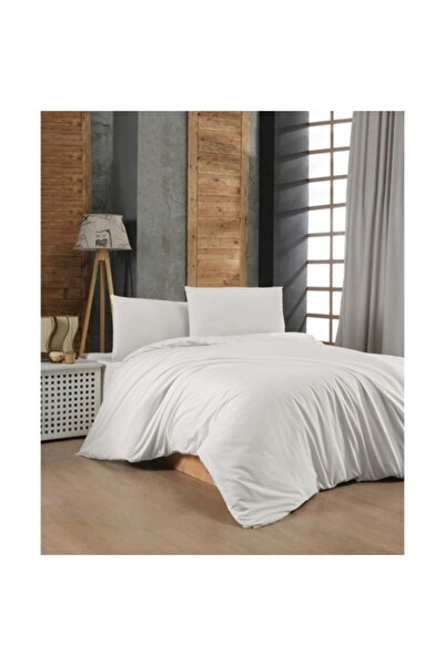 COLOUR COTTON Duvet cover set with 2 pillowcases COLOUR COTTON, cotton, white...