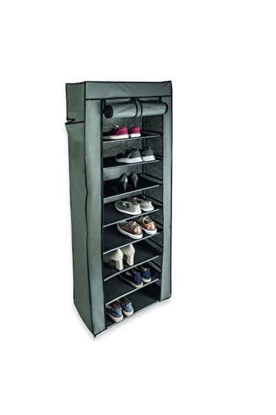 Confortime Shoe cabinet with textile cover, 27 pairs,