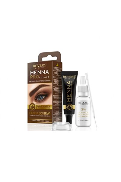 Revers Henna Pro Colors Eyebrow Dye, Light Brown