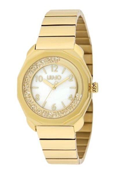 Liu Jo Quartz Watch with Crystal-Studded Dial, Gold