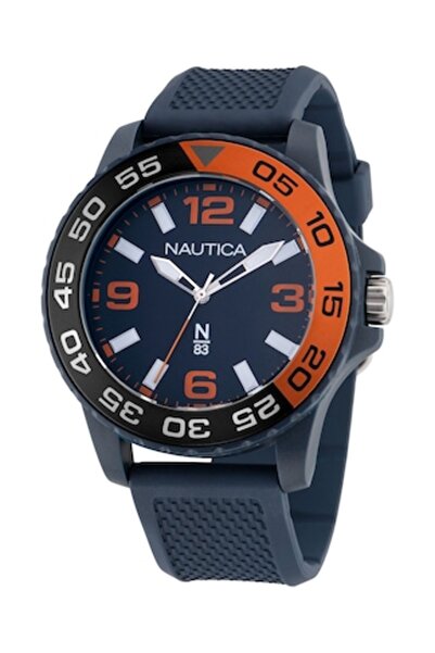 Nautica N83 Finn World NAPFWS302 Men's Watch - Blue/Orange, 5 ATM