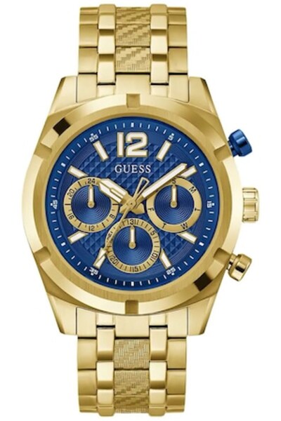 Guess Resistance GW0714G2 men's watch, quartz, blue dial, stainless steel, 44mm, 50m