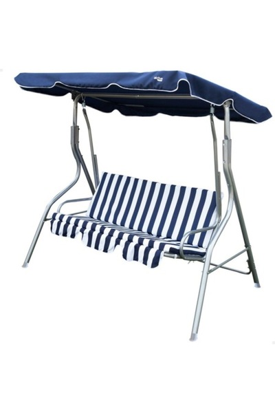 AKTİVE Balansoar, Poliester, Albastru/Alb, 180x160x107 cm