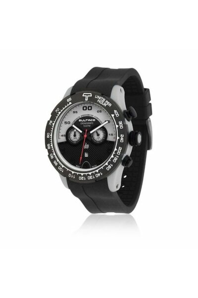 Bultaco Ceas bărbătesc H1PA48C-SA1, oțel inoxidabil/cauciuc, 48 mm