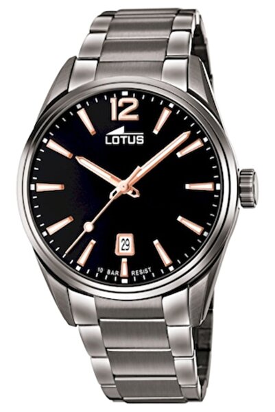 Lotus Ceas analogic 18684/2 - Cronograf, 10 ATM, 36 mm, Gri/Negru