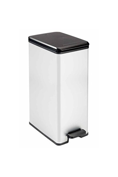 CURVER Coș de gunoi, Polipropilenă, 40 L, 39 x 25 x 61 cm, Argintiu