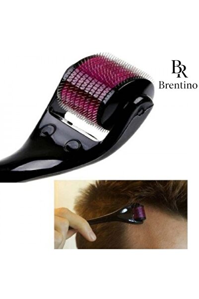 Brentino Dermaroller Titanyum İğneli 540 İğne 1.00 mm Yüz Vücut Cilt Bakım Mi...