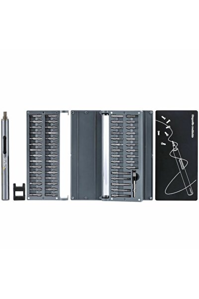 startech Set șurubelnițe electrice CTK55PCEDRIVE, 55 de biți, argintii, 0,35 ...