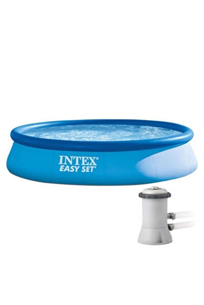 Intex Piscină gonflabilă Easy Set cu pompă 28142NP, 396 x 84 cm