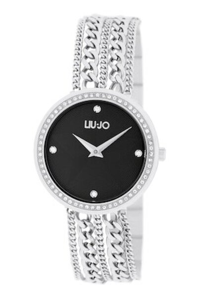 Liu Jo Women's Round Watch Decorated with Crystals, Silver