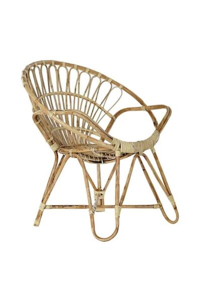 DKD Home Decor Scaun de masă, ratan, multicolor, 77x58x85 cm, set standard