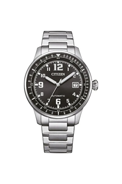 Citizen Men's wristwatch NJ0190-51E, metal bracelet, silver dial, 40mm