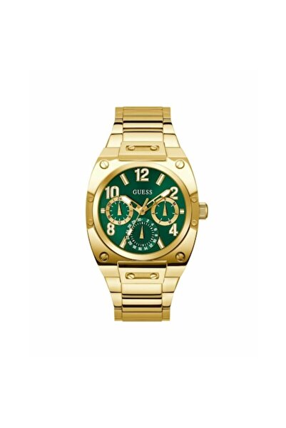 Guess Men's Watch GW0624G2, 43 mm, Stainless Steel, Gold/Green