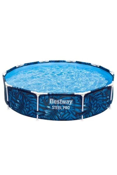 BESTWAY Piscină rotundă Steel Pro Frame, cadru metalic, albastră, 305 x 66 cm