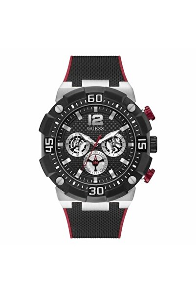 Guess men's watch, model GW0264G1, 50 mm, silicone, black