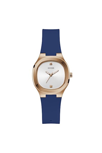 Guess EVE Women's Wristwatch, Gold/Blue, 30x30 mm