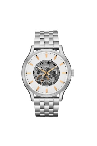 Nixon men's watch A1323-179, silver, 40 mm, stainless steel bracelet