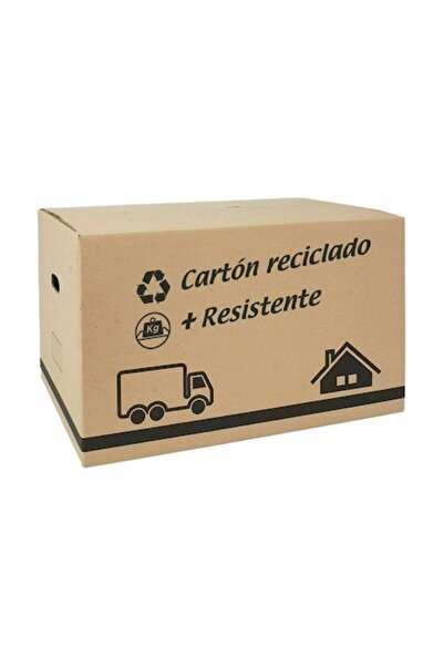 Confortime Set of 20 cardboard storage boxes with lid, 82 x 50 x 50 cm, Brown...
