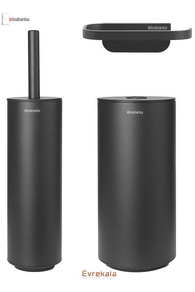 ozbience Pratik Tuvalet ve Banyo Seti, Fırça, Kağıtlık ve Saklama Kutusu