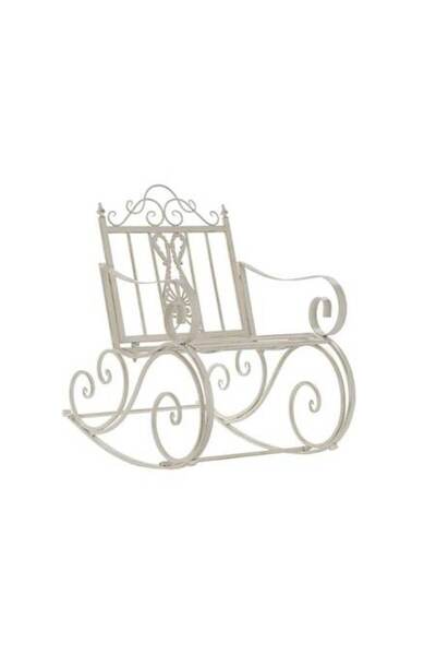 DKD Home Decor Balansoar, DKD Home Decor, Metal, 63x89x92cm, Alb