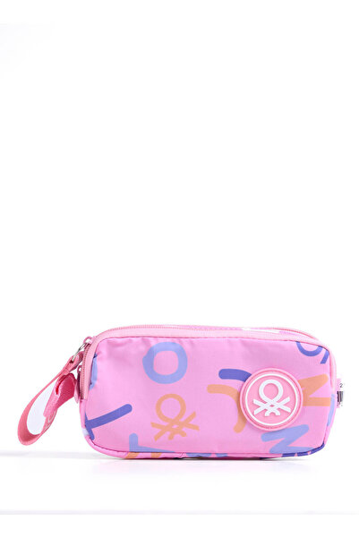 Benetton Pembe Kız Çocuk Kalem Çantası 21018-BENETTON KALEM ÇANTA