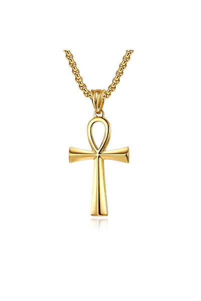 Choice قلادات صليب عنخ مصري كلاسيكية كلاسيكية بطول 60 سم للرجال والنساء من ال...