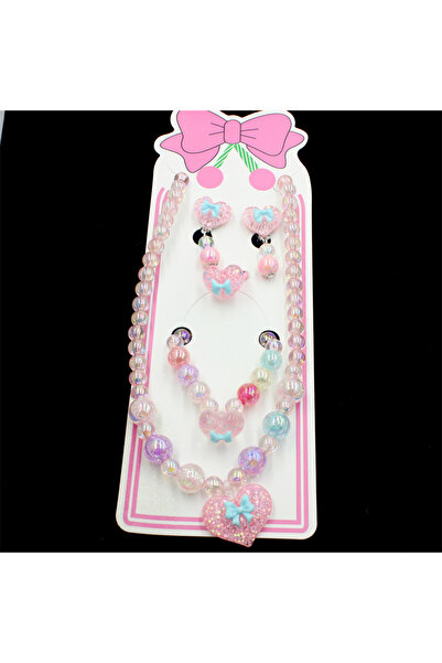 Choice Heart 5pcs/set Cute love handmade beaded necklace, bracelet, ring, ear...