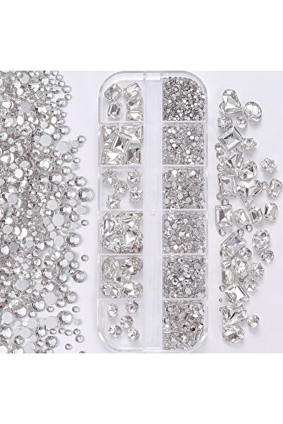 Choice PH253-8 علبة واحدة من أحجار الراين الشفافة ثلاثية الأبعاد لتزيين الأظا...