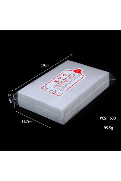 Choice 630 قطعة مناديل أظافر احترافية من القطن بنسبة 100% خالية من الوبر، مزي...