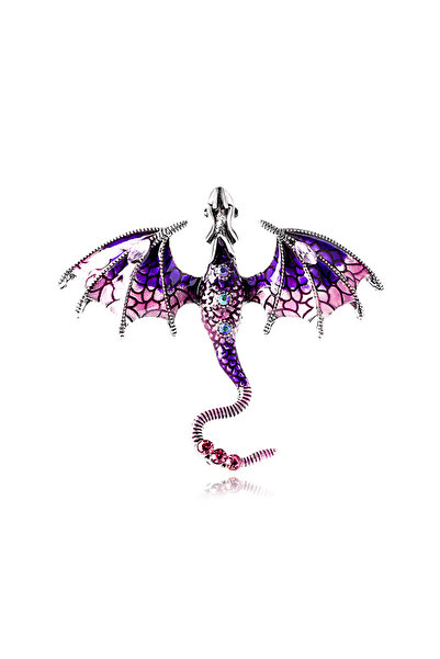 Choice purple Fashionable and romantic dragon element brooch is suitable for ...