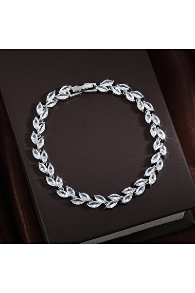 Choice سوار تنس كلاسيكي من يوبسك مرصع بالزركونيا المكعبة للنساء، فضي/ذهبي/وردي