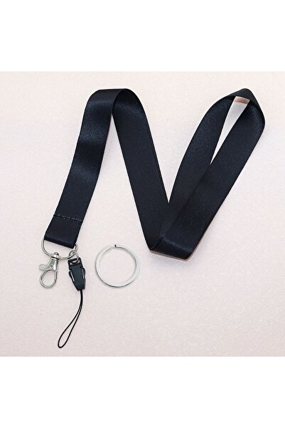 Choice black Mobile Phone Lanyard Fashion Black Neck Strap Keychain Lanyard f...