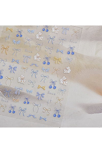 Choice 1 قطعة من ملصقات الأظافر الرقيقة والمتينة ثلاثية الأبعاد اللطيفة على ش...