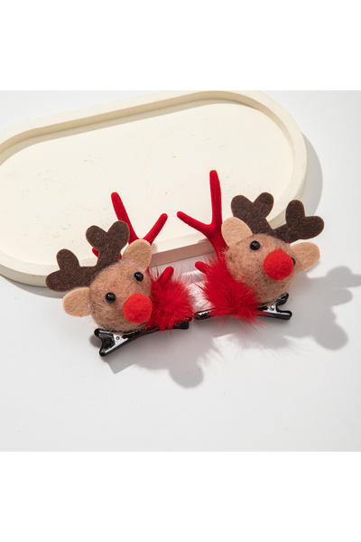 Choice مشبك شعر على شكل سنجاب أحمر، زينة جديدة لعيد الميلاد، مشابك شعر للبنات...