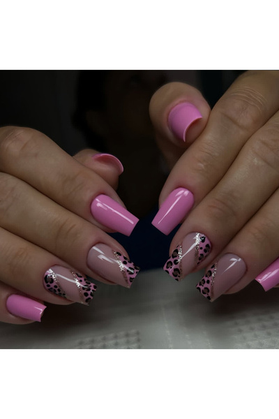 Choice مجموعة من 24 قطعة من الأظافر الصناعية القصيرة المربعة باللون الأصفر للنساء على شكل قلب عروس لطيف بأطراف فرنسية بيضاء Y2