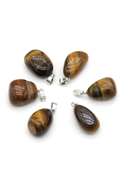 Choice 5 قطع من أحجار عين النمر الطبيعية المصقولة من اللازورد والأوبال والكوا...