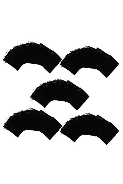 Choice أكياس هدايا سوداء من المخمل، 50 قطعة، حقيبة تخزين هدايا الزفاف، مثالية...