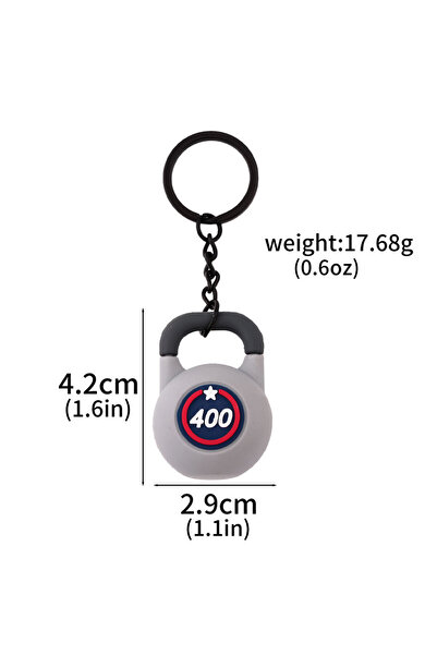 Choice K00928-04 2025 New Barbell Keychain DlY Soft Dumbbell Fitness Enthusia...