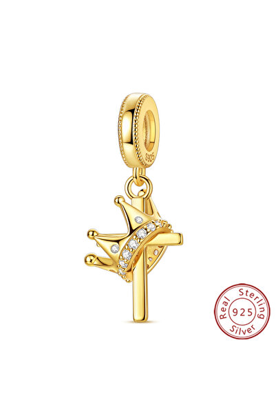 Choice KTC1950 خرز سحر أصلي جديد من الفضة الإسترلينية 925 على شكل حوت صليب فر...