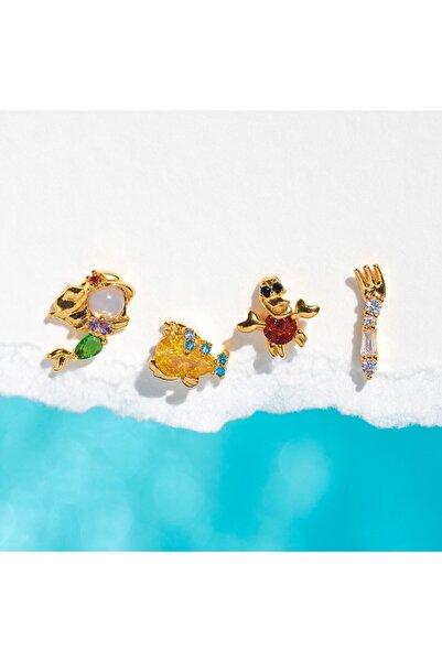 Choice مجموعة أقراط أميرة كرتونية لطيفة جديدة للنساء والفتيات بتصميم عتيق من ...