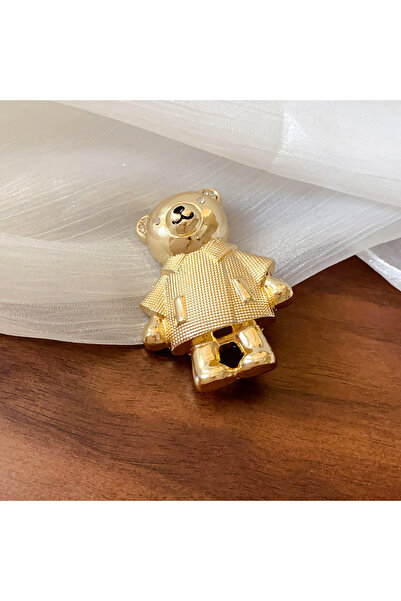 Choice دبابيس على شكل دب ذهبي اللون من دبابيس أحجار الراين الفاخرة للنساء وال...