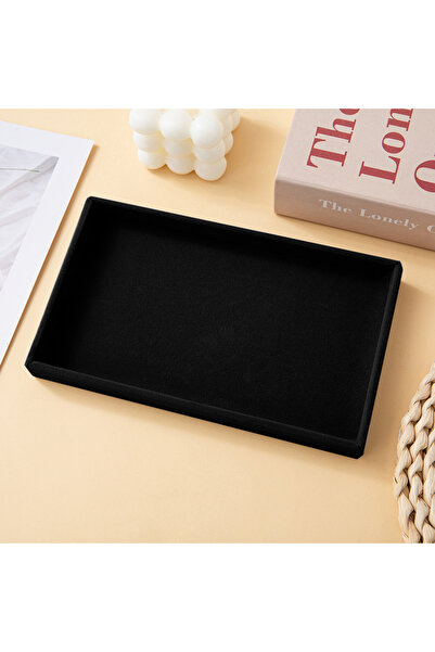 Choice منظم مجوهرات أسود من المخمل، صينية تخزين مجوهرات لعرض الخواتم والأساور...