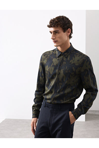 Marks & Spencer Regular Fit Çiçek Desenli Gömlek