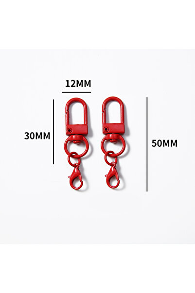 Choice 10 pcs Red 10/50/100 pcs Metal Colorful Alloy Snap Lobster Clasp Hooks...